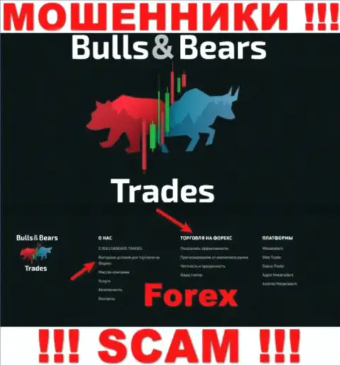 С Bulls Bears Trades, которые промышляют в области ФОРЕКС, не сможете заработать - это лохотрон