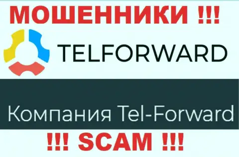 Юридическое лицо Тел-Форвард - это Tel-Forward, такую информацию опубликовали обманщики на своем сайте