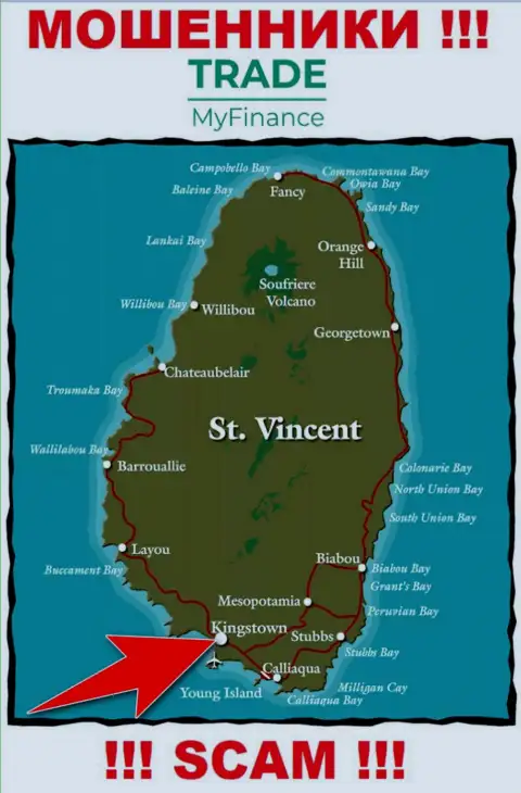 Юридическое место регистрации воров ТрейдМай Финанс - Kingstown, Saint Vincent and the Grenadines