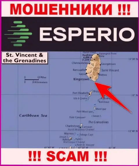 Офшорные интернет-аферисты Esperio прячутся тут - Kingstown, St. Vincent and the Grenadines