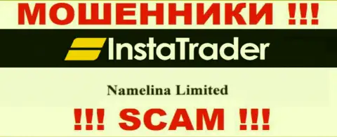 Юр лицо компании Инста Трейдер - Namelina Limited, инфа взята с официального сервиса