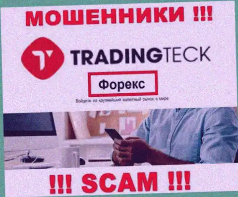 Совместно работать с TradingTeck слишком рискованно, поскольку их направление деятельности Форекс  - это лохотрон