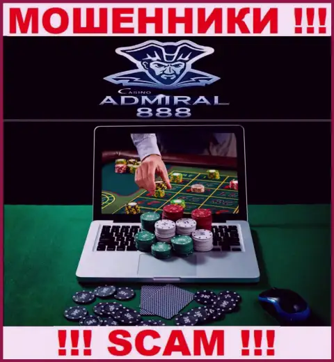 Admiral888 - это интернет мошенники !!! Сфера деятельности которых - Casino