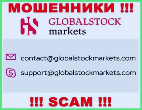 Связаться с мошенниками GlobalStockMarkets можете по представленному е-мейл (информация взята с их веб-ресурса)