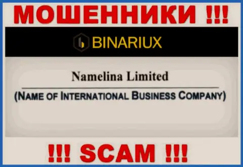 Binariux Net - это internet воры, а управляет ими Namelina Limited