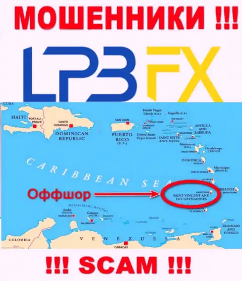 LPBFX Com беспрепятственно грабят, поскольку разместились на территории - Saint Vincent and the Grenadines