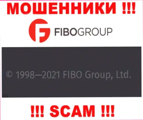 На официальном веб-ресурсе Фибо Групп мошенники пишут, что ими владеет FIBO Group Ltd
