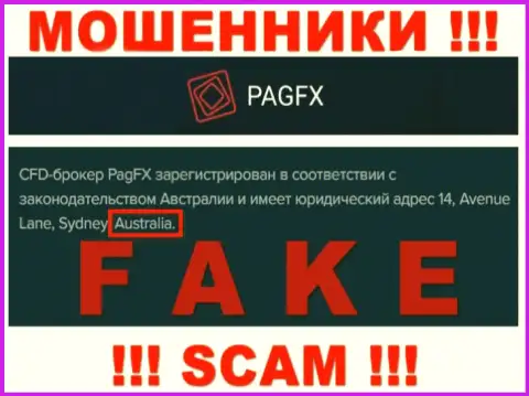 Липовая информация об юрисдикции PagFX Com !!! Будьте крайне осторожны - это ЖУЛИКИ