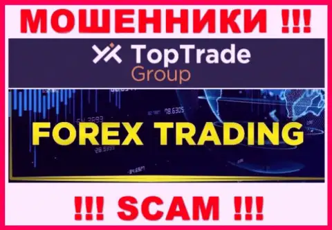 TopTrade Group - это мошенники, их деятельность - Forex, нацелена на грабеж денег доверчивых клиентов