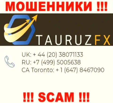 Не берите телефон, когда звонят неизвестные, это могут оказаться кидалы из конторы TauruzFX Com