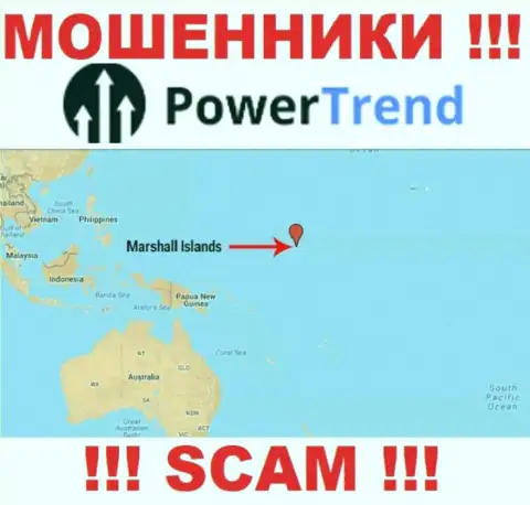 Организация Power Trend имеет регистрацию в оффшоре, на территории - Marshall Islands