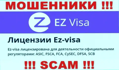 Противоправно действующая компания ЕЗ Виза контролируется шулерами - FSCA