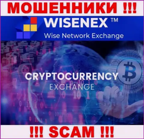 WisenEx Com заняты обманом наивных клиентов, а Крипто обменник только ширма