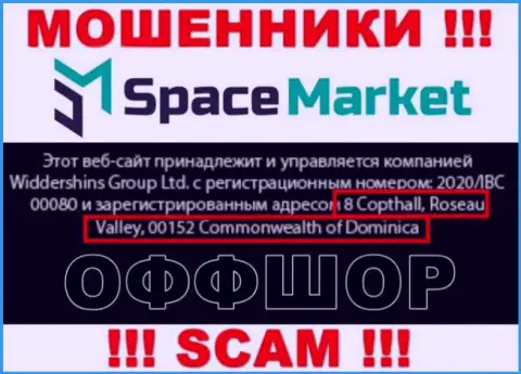 Не надо сотрудничать, с такого рода internet-кидалами, как контора Space Market, поскольку засели они в оффшорной зоне - 8 Coptholl, Roseau Valley 00152 Commonwealth of Dominica