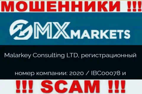 ГМИкс Маркетс - регистрационный номер интернет-мошенников - 2020 / IBC00078