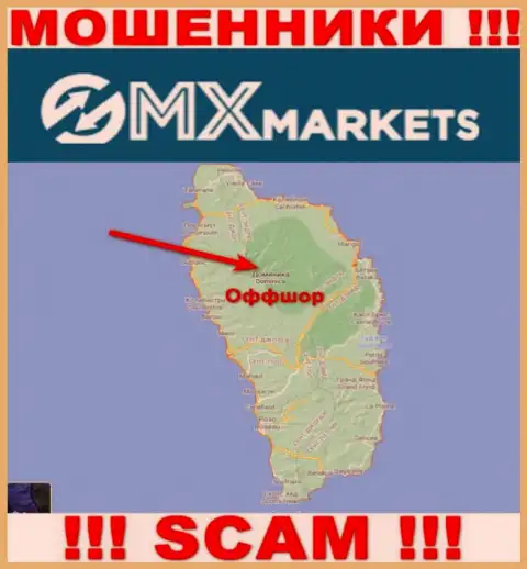 Не верьте интернет мошенникам ГМХМаркетс Ком, ведь они обосновались в офшоре: Dominica