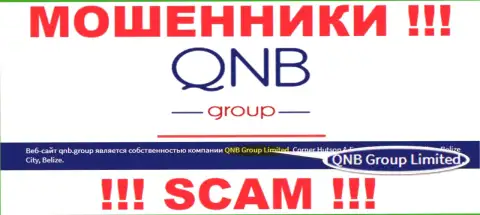 QNB Group Limited - это контора, которая владеет аферистами КьюНБи Групп