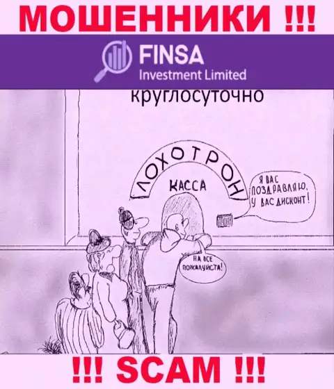 Finsa Investment Limited - это разводняк, Вы не сможете заработать, введя дополнительно кровные