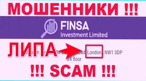 Finsa Investment Limited это МОШЕННИКИ, сливающие людей, офшорная юрисдикция у компании фейковая