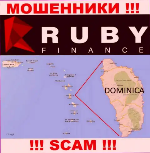 Контора RubyFinance World прикарманивает вложенные деньги лохов, зарегистрировавшись в офшорной зоне - Commonwealth of Dominica