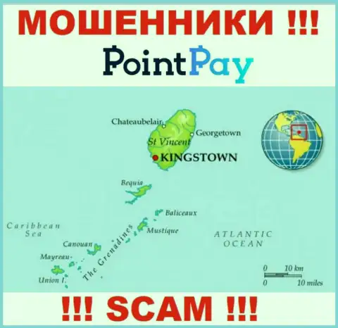 PointPay - это махинаторы, их место регистрации на территории St. Vincent & the Grenadines
