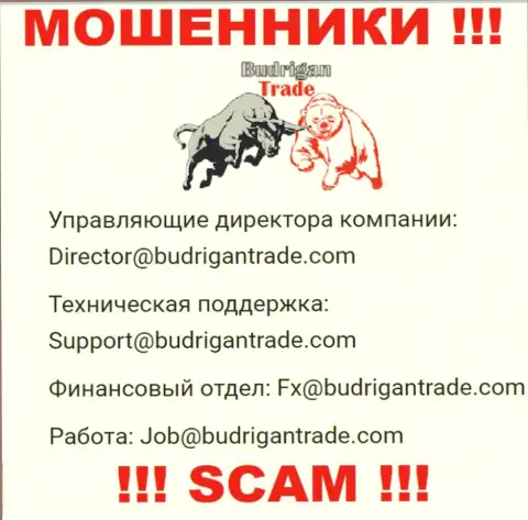 Не отправляйте письмо на е-мейл BudriganTrade - это internet-жулики, которые прикарманивают депозиты клиентов