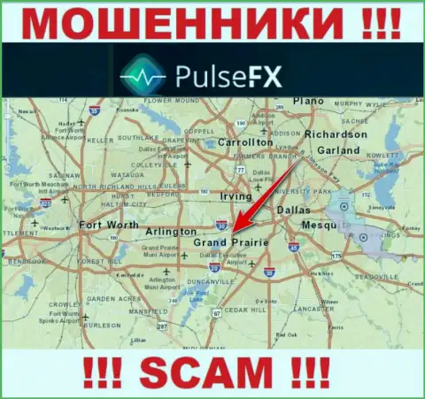 PulseFX - это преступно действующая контора, пустившая корни в офшорной зоне на территории Grand Prairie, Texas