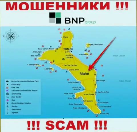 BNPGroup зарегистрированы на территории - Mahe, Seychelles, остерегайтесь совместной работы с ними
