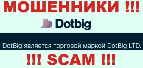 ДотБиг ЛТД - юридическое лицо интернет мошенников компания DotBig LTD