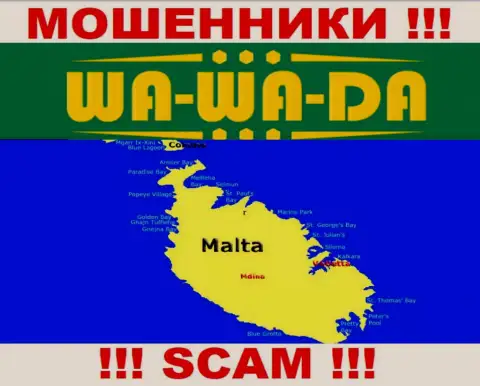 Malta - именно здесь официально зарегистрирована организация Wa-Wa-Da Casino
