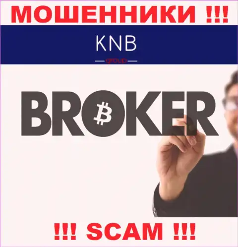 Брокер - в указанном направлении оказывают свои услуги кидалы KNB Group