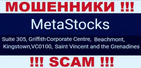 На web-портале MetaStocks показан адрес регистрации указанной компании - Suite 305, Griffith Corporate Centre, Beachmont, Kingstown, VC0100, Saint Vincent and the Grenadines (офшор)