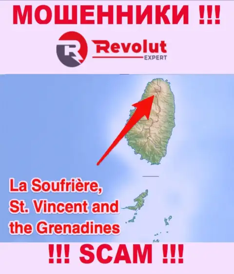 Организация RevolutExpert - это интернет-мошенники, базируются на территории St. Vincent and the Grenadines, а это офшорная зона