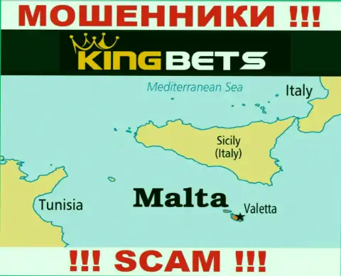 KingBets - это интернет жулики, имеют офшорную регистрацию на территории Мальта