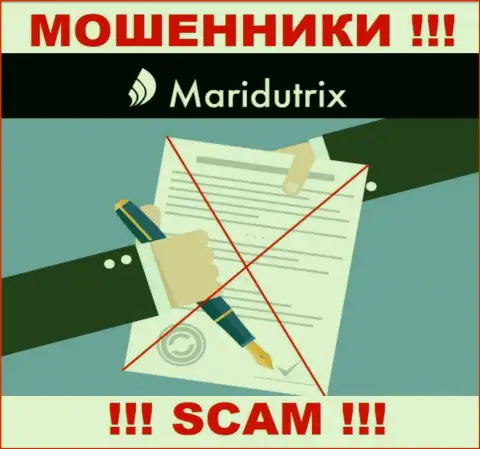 Информации о номере лицензии Maridutrix на их официальном сайте не размещено - это РАЗВОД !!!