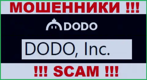Додо Ех это internet мошенники, а владеет ими DODO, Inc