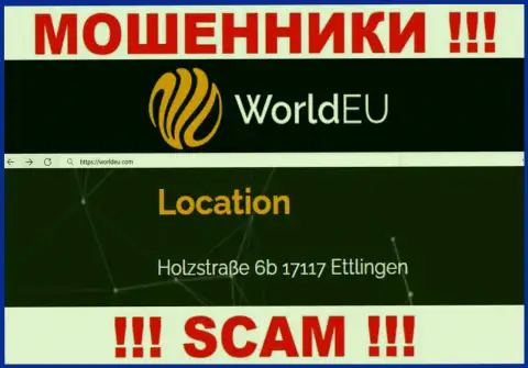 Избегайте взаимодействия с компанией WorldEU Com ! Представленный ими официальный адрес - это липа