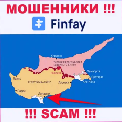 Базируясь в оффшоре, на территории Cyprus, FinFay спокойно кидают клиентов