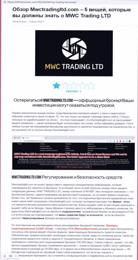 Подробный анализ моделей обувания MWCTrading Ltd (обзор)