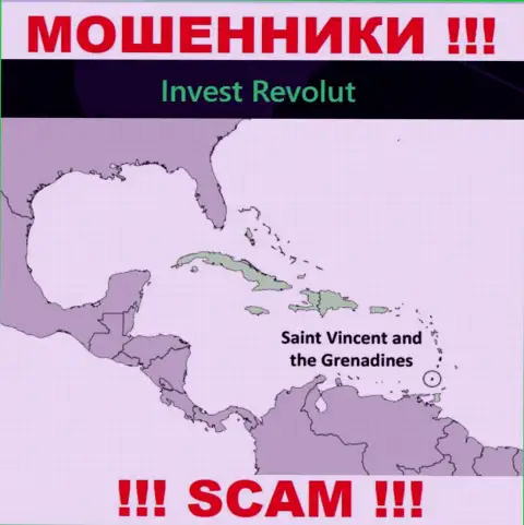 Invest-Revolut Com базируются на территории - Kingstown, St Vincent and the Grenadines, избегайте совместного сотрудничества с ними