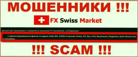 Юридическое место регистрации интернет-мошенников FX SwissMarket - Saint Vincent and the Grendines