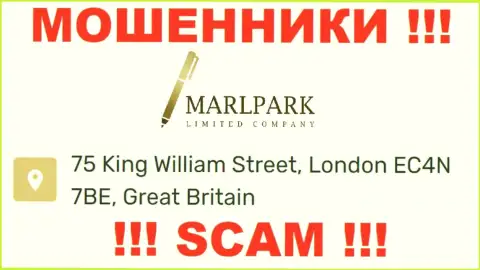 Адрес регистрации МарлпаркЛтд, предоставленный на их веб-сервисе - ненастоящий, будьте весьма внимательны !!!