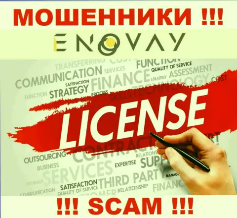 У организации EnoVay Com нет разрешения на осуществление деятельности в виде лицензии - это МОШЕННИКИ