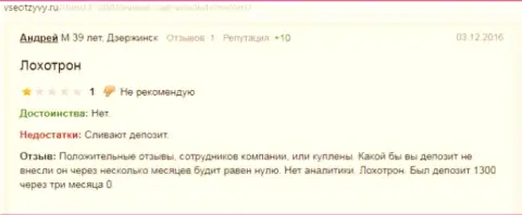 Андрей является создателем данной публикации с комментарием об дилинговом центре Wssolution, этот честный отзыв перепечатан с веб-портала vse otzyvy ru