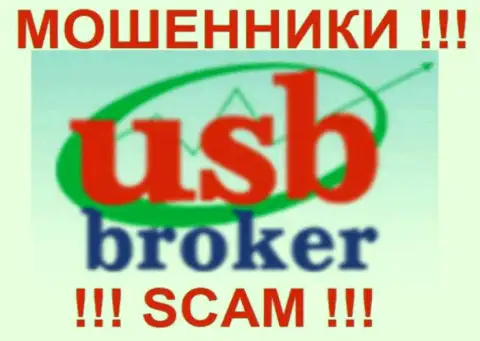 Логотип мошеннической форекс организации УСБ Брокер